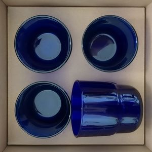 Our Place Electric Blue Drinking Glasses